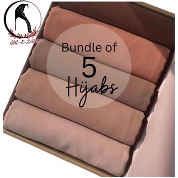 Georgette Hijab Bundle Of 5