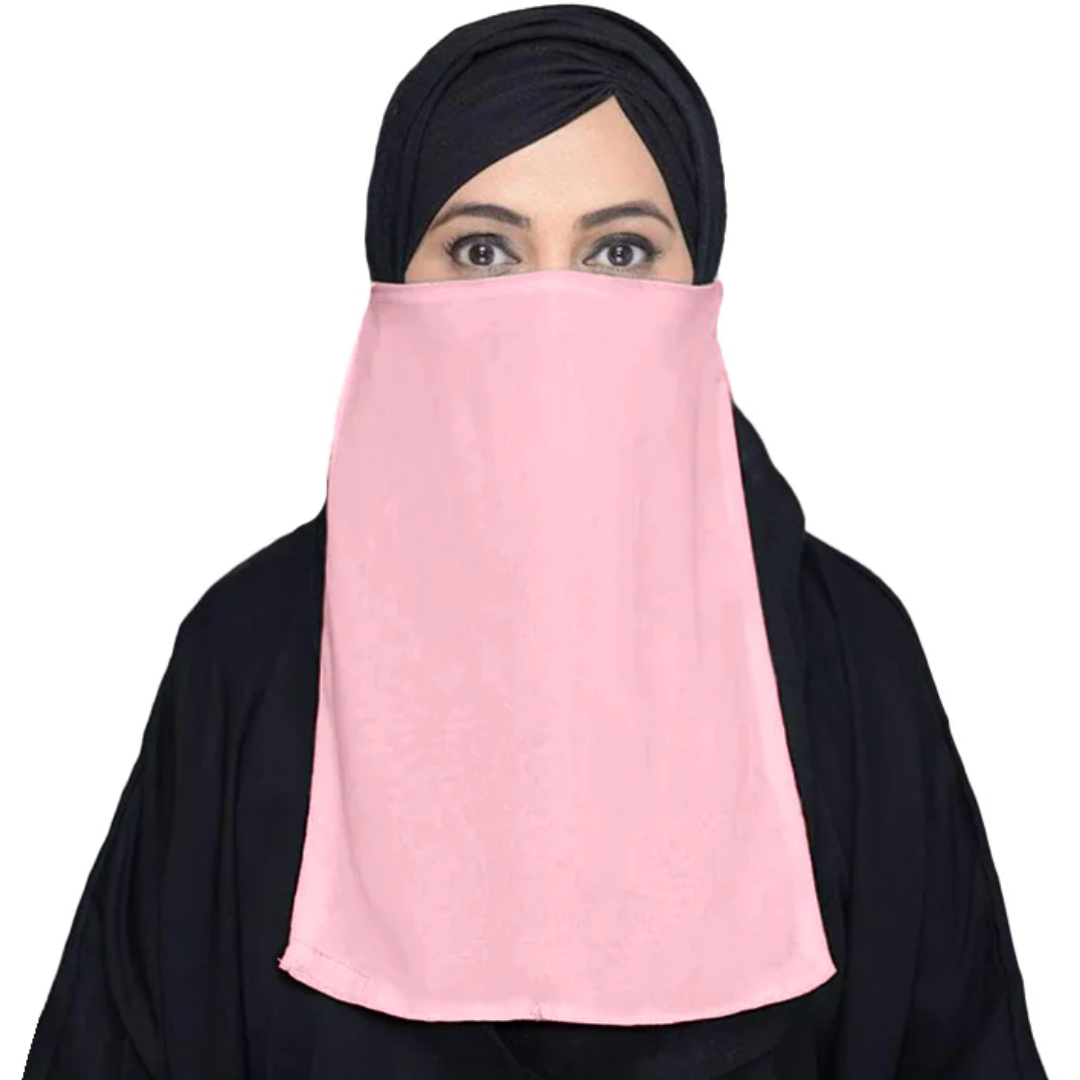 NIQAB PATTI | PINK KOREAN CHIFFON