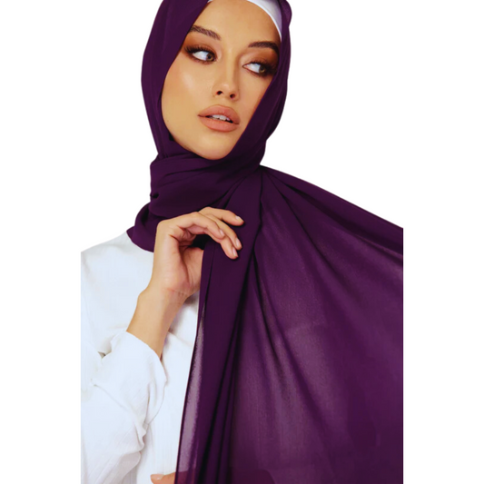 PLAIN GEORGEETE PURPLE