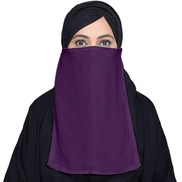 NIQAB PATTI | PURPLE KOREAN CHIFFON